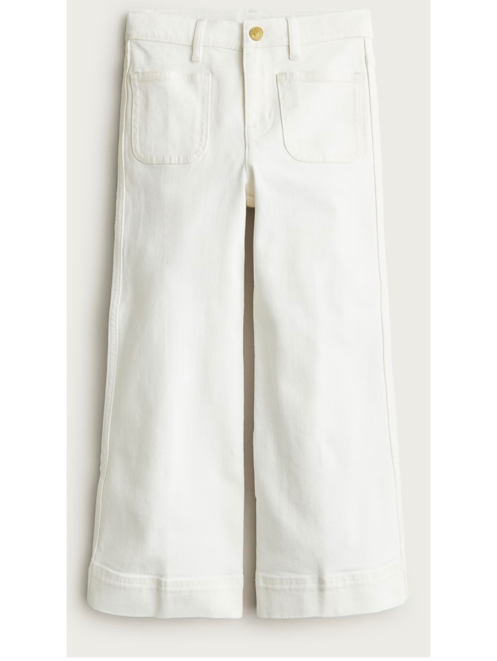 Crewcuts White Wide-Leg Denim Jeans Size 12girls saylor jeans